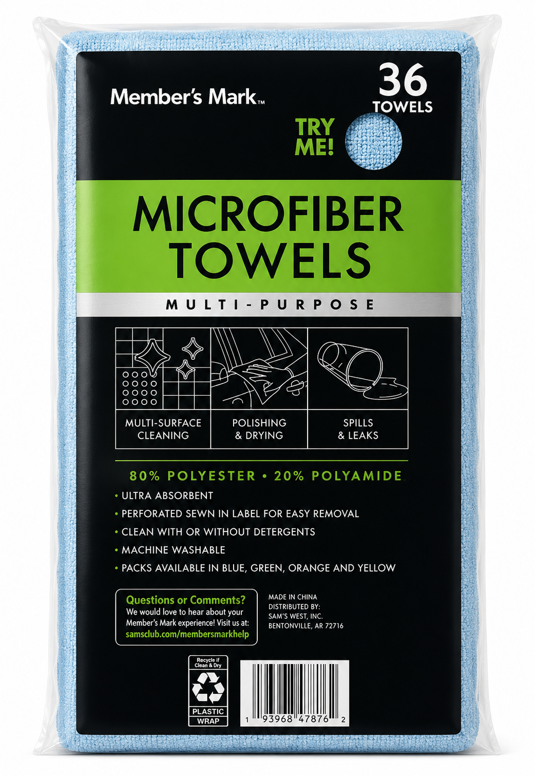 Toallas de microfibra (paquete)