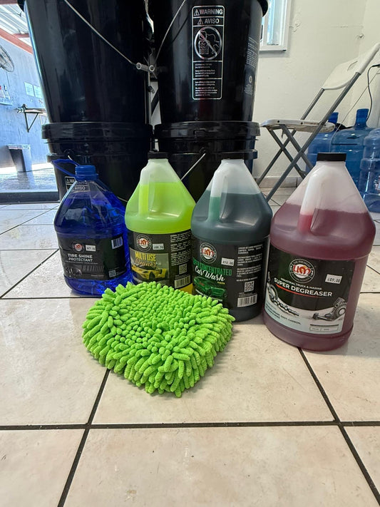 Combo de lavado con guante