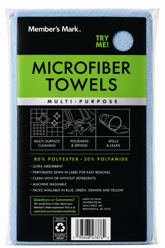 Toallas de microfibra (6 unidades)